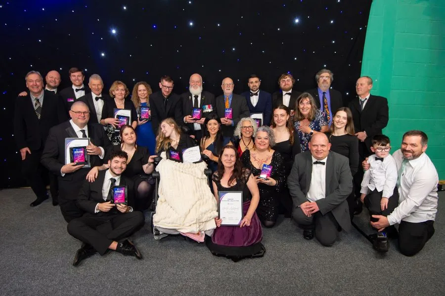 Award winners with their plaques at the Ashford Hero Awards