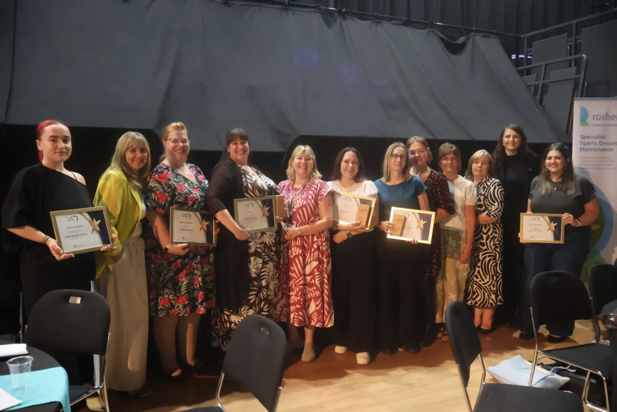Ashford Borough Council housing staff with their certificates at the Kent Housing Group Excellence Awards in Gillingham on 21 September