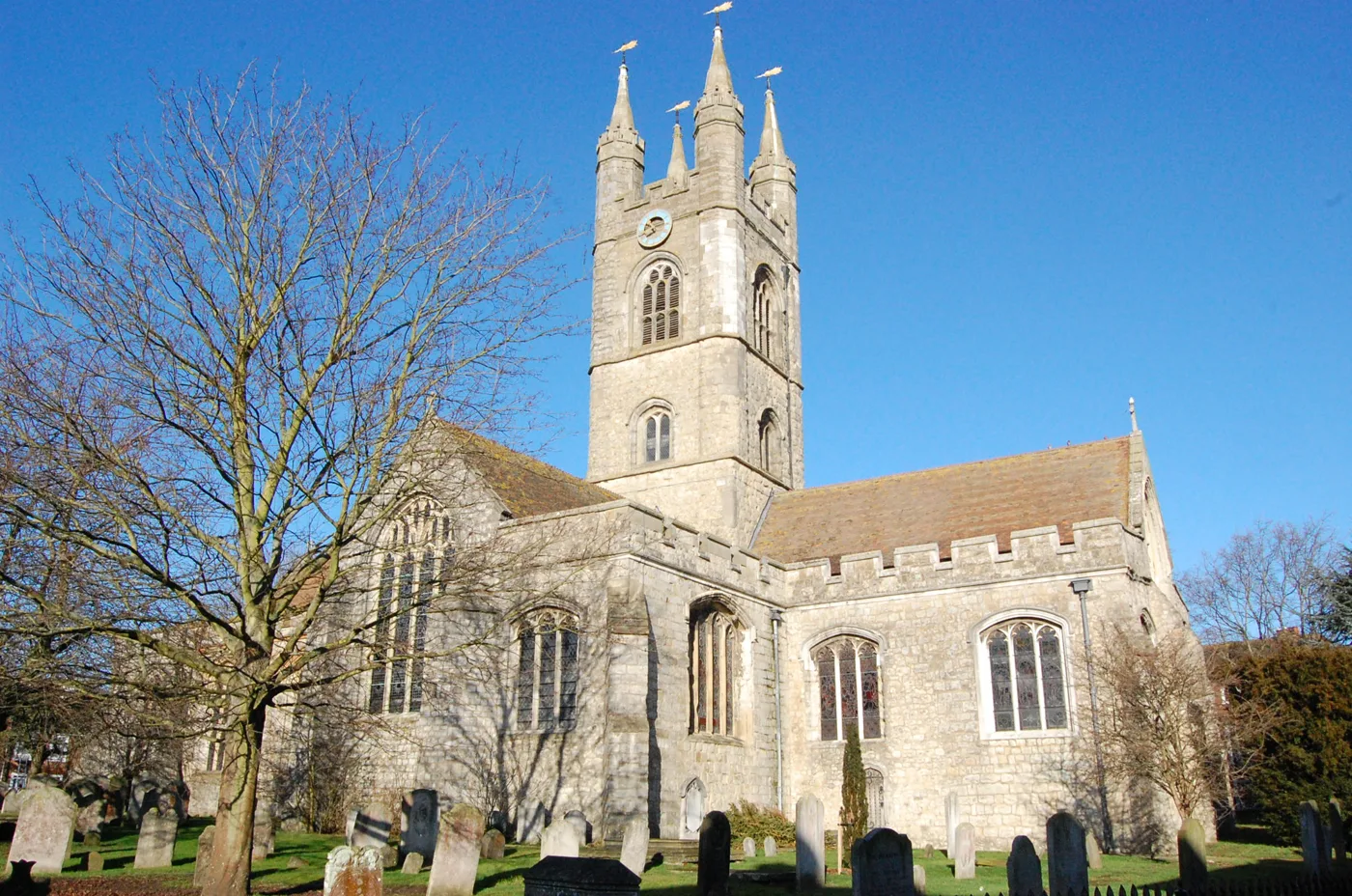 St Mary the Virgin in Ashford town centre, home of the Revelation arts venue